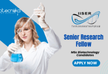 Latest Molecular Biology Jobs at IISER TVM | Apply Now for Senior Research Fellow Position