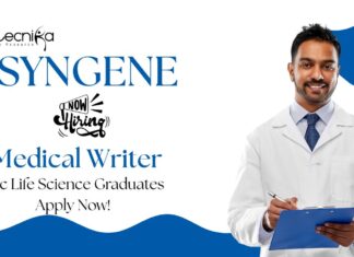 Medical Writer Jobs at Syngene | MSc Life Science Graduates Apply Now
