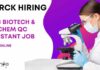 MSc Biotech & Biochem Jobs