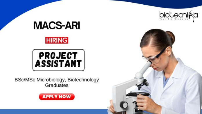 Microbiology Job at MACS-ARI BSc Graduates Apply Now for the Project Assistant Position