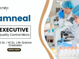 Microbiology Jobs at Amneal Pharmaceuticals BSc Graduates Apply Now for the Executive Role