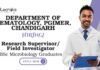 Microbiology Jobs at PGIMER | Apply Now For The Research Supervisor/Field Investigator Role