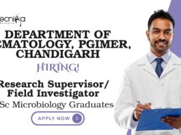 Microbiology Jobs at PGIMER | Apply Now For The Research Supervisor/Field Investigator Role