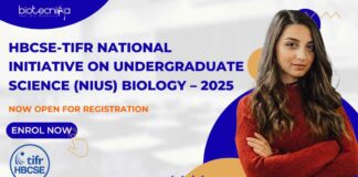 NIUS Biology 2025 Applications