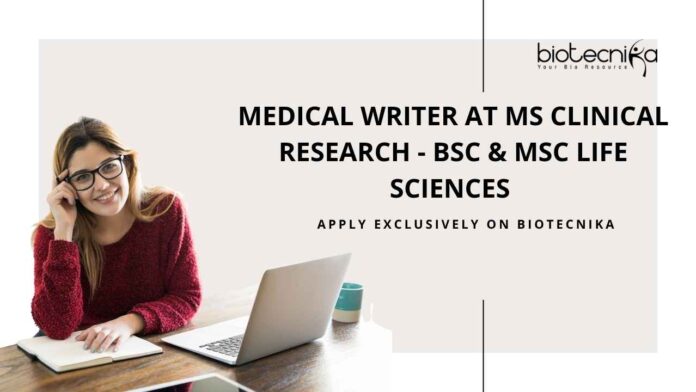 Life Science Medical Writing Jobs