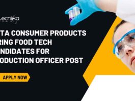 BTech Food Technology Jobs at Tata Consumer Products