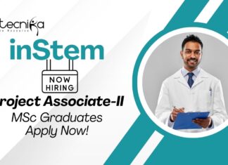 Molecular Biology Jobs at inStem | MSc Graduates Apply Now For The Project Associate Role