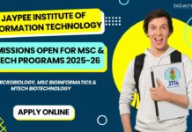 JIIT Admissions 2025 Application