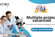 Multiple Project Vacancies at CSIR-CDRI Life Science and Chemistry Graduates attend the Walk-In Interview