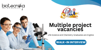 Multiple Project Vacancies at CSIR-CDRI Life Science and Chemistry Graduates attend the Walk-In Interview
