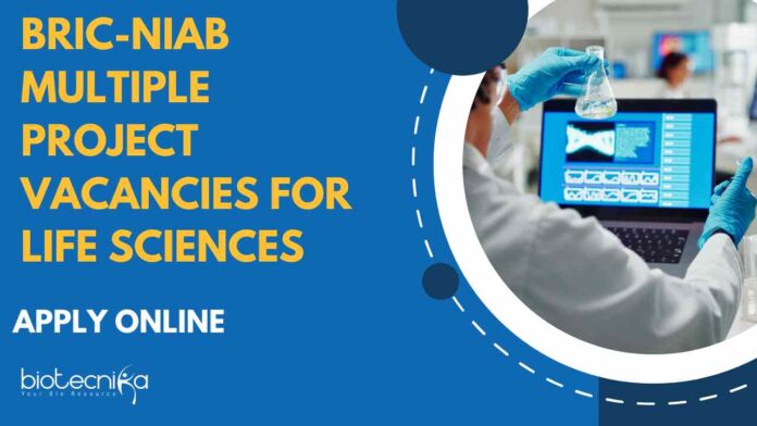 Life Sciences Project Vacancies Latest at BRIC-NIAB