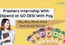 Freshers Food Tech Internship in QA