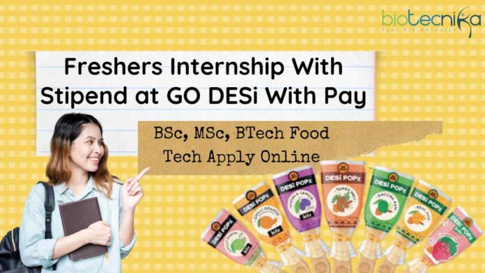 Freshers Food Tech Internship in QA