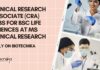 Clinical Research Associate Job Vacancy