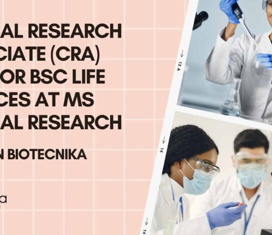 Clinical Research Associate Job Vacancy