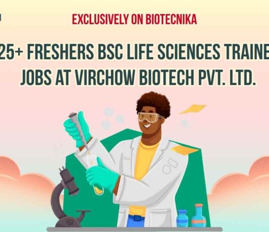 Freshers Life Sciences BSc Jobs