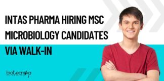 MSc Microbiology Vacancies at Intas