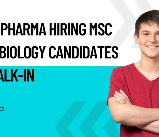 MSc Microbiology Vacancies at Intas