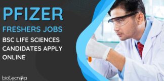 BSc Life Sciences Freshers Jobs at Pfizer