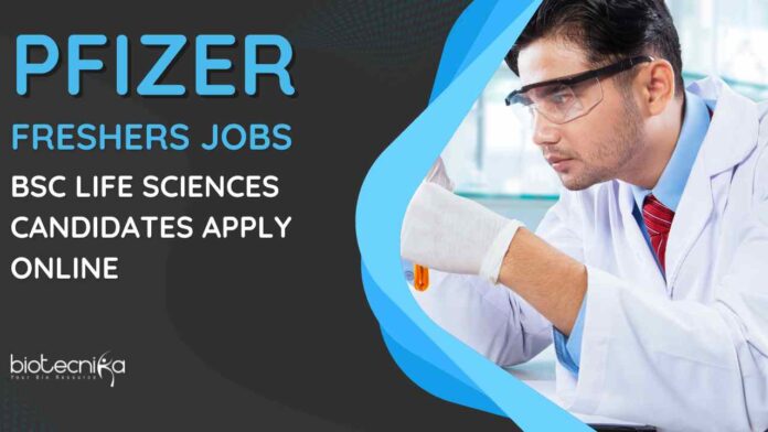 BSc Life Sciences Freshers Jobs at Pfizer