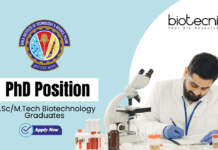 PhD Position at BITS GOA Campus - MSc/MTech Biotechnology Graduates Apply Now