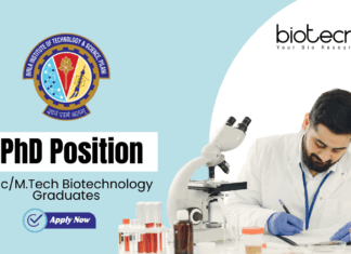PhD Position at BITS GOA Campus - MSc/MTech Biotechnology Graduates Apply Now