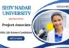 Life Science Jobs at SNU | Apply Now for Project Associate Position