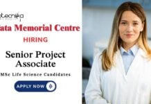 Project Associate Jobs at Tata Memorial Centre | MSc Life Science Candidates Apply Now