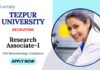 Molecular Biology Jobs at Tezpur University | PhD Biotechnology Candidates Apply Now