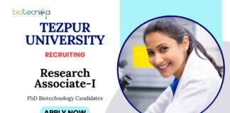 Molecular Biology Jobs at Tezpur University | PhD Biotechnology Candidates Apply Now