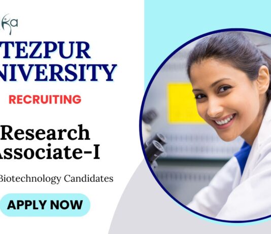 Molecular Biology Jobs at Tezpur University | PhD Biotechnology Candidates Apply Now