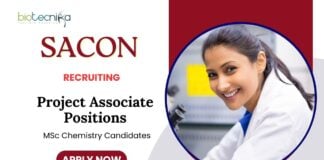 Project Associate Positions Jobs at SACON | MSc Life Science Candidates Apply Now