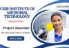 Project Associate Positions at CSIR Institute of Microbial Technology | MSc Agriculture Candidates Apply Now 