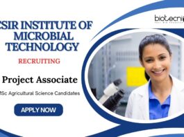 Project Associate Positions at CSIR Institute of Microbial Technology | MSc Agriculture Candidates Apply Now 