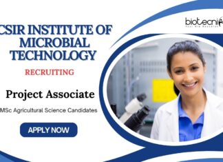Project Associate Positions at CSIR Institute of Microbial Technology | MSc Agriculture Candidates Apply Now 