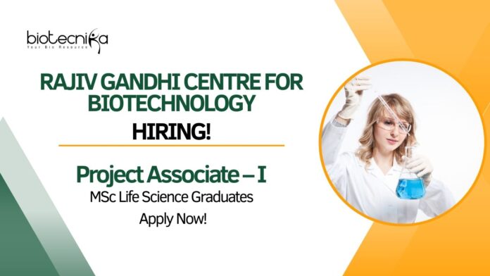 MSc Microbiology Research Jobs at RGCB