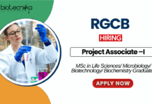 Project Associate position at RGCB Thiruvananthapuram MSc Life Science Graduates Apply Online (1)