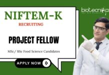 Project Fellow Vacancies at NIFTEM Attend the Walk-in Interview (1)