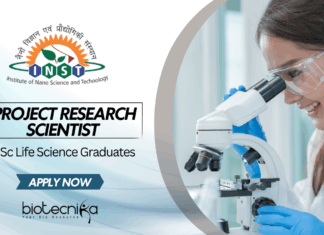 Project Research Scientist Position at INST - MSc Life Science Graduates Apply Online