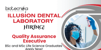 QA Jobs at Illusion Dental Laboratory | BSc and MSc Life Science Graduates Apply Now
