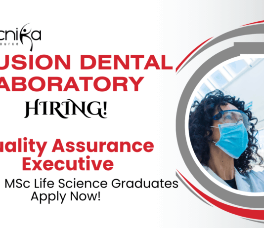 QA Jobs at Illusion Dental Laboratory | BSc and MSc Life Science Graduates Apply Now