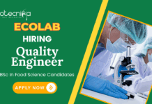 Quality Engineer Jobs at Ecolab | BSc Food Science Candidates Apply Now