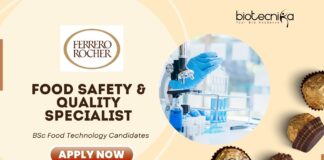 Latest MSc Food Technology Jobs at Ferrero