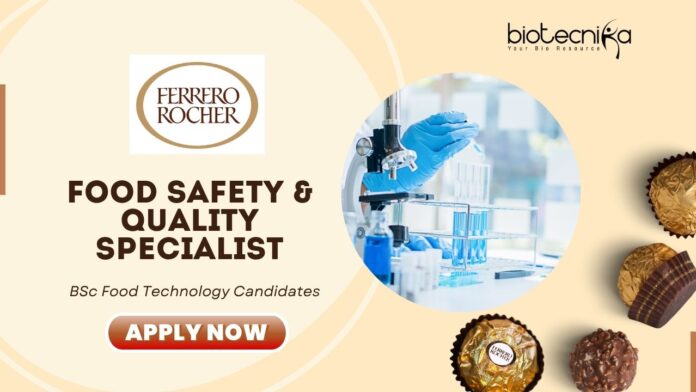 Latest MSc Food Technology Jobs at Ferrero