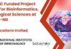 MSc Bioinformatics SRF Jobs at NII Delhi