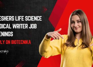 Freshers Life Science Medical Writer Job Openings