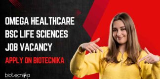 Life Science Vacancy at Omega
