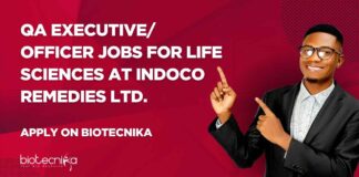 Life Sciences Job Vacancies in QA at Indoco Remedies Ltd