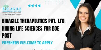 Freshers Life Sciences Job Openings