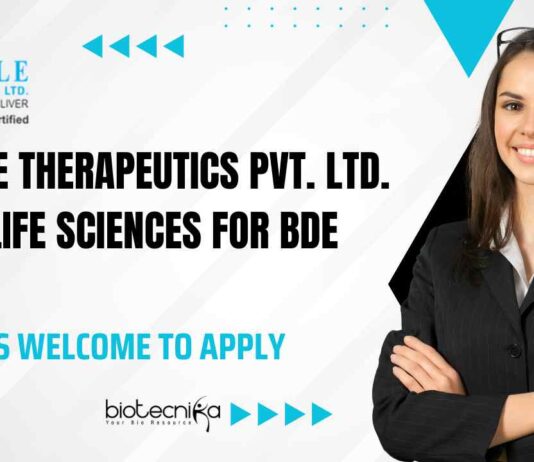 Freshers Life Sciences Job Openings